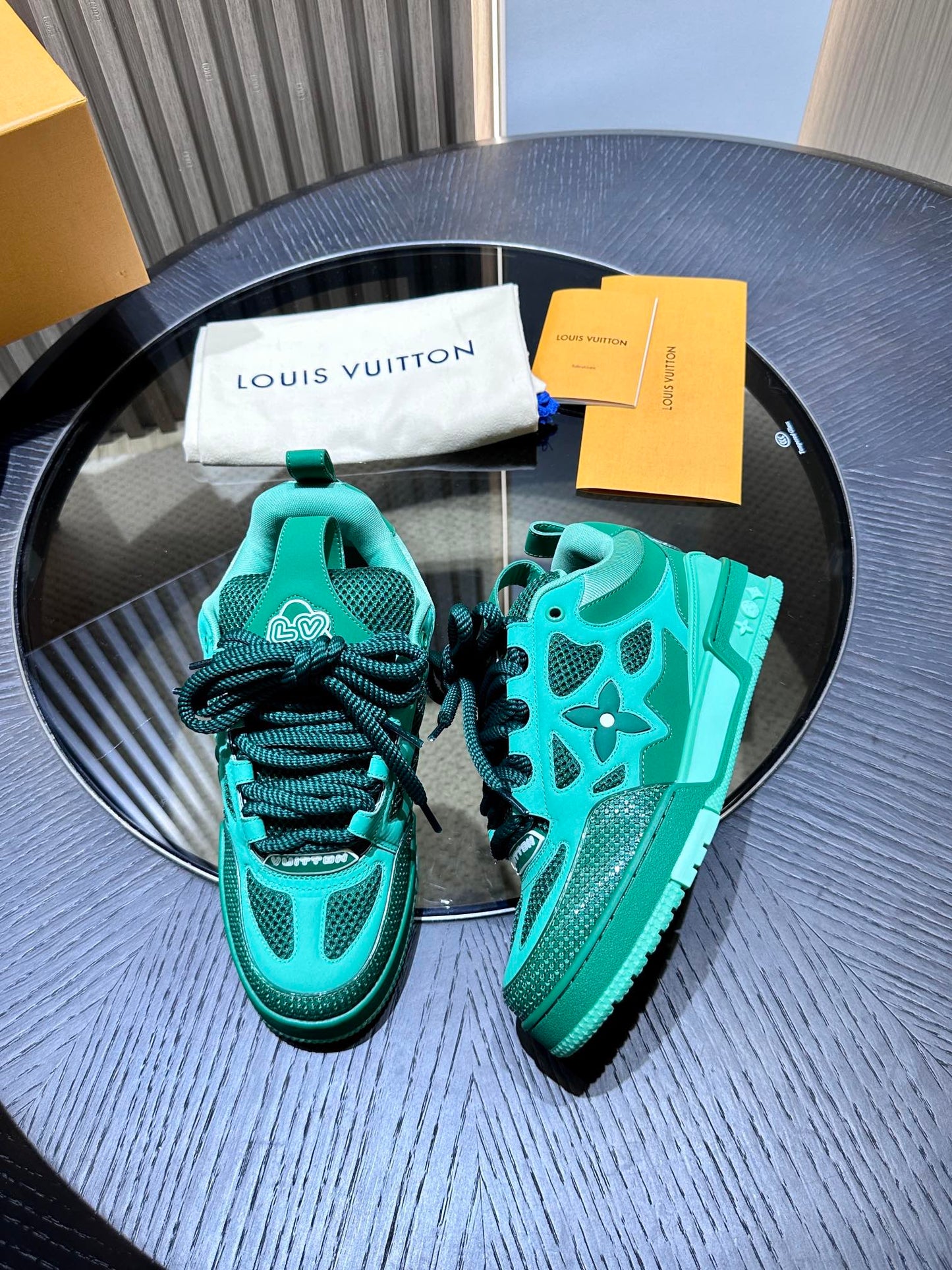 CHUNKY SKATE TRAINER “Green”