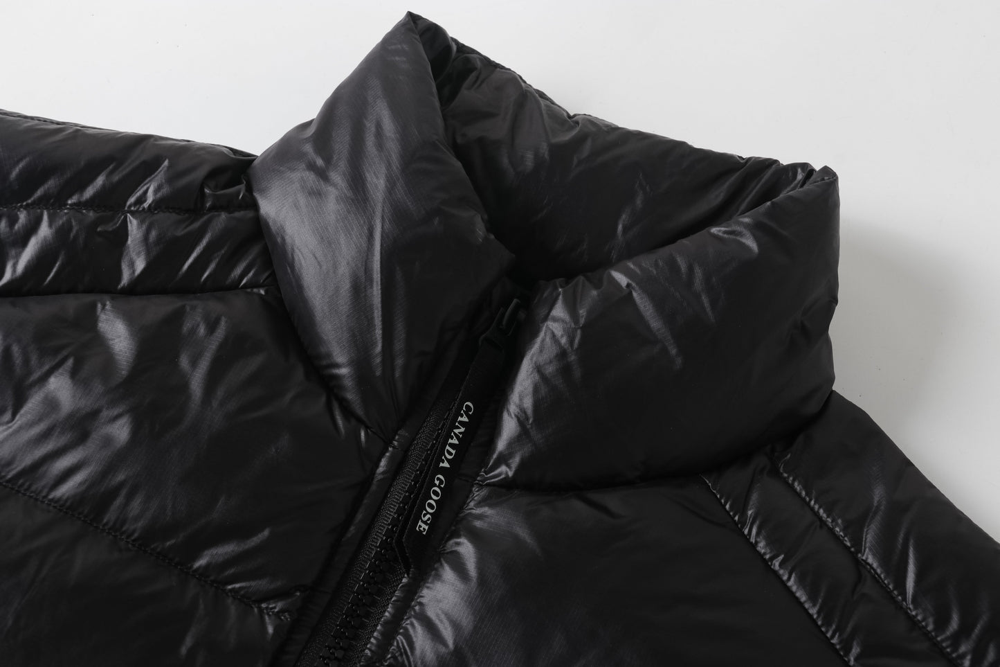 QUILTED DOWN VEST “Slate”