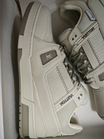 CHUNKY SKATE TRAINER “White Beige”