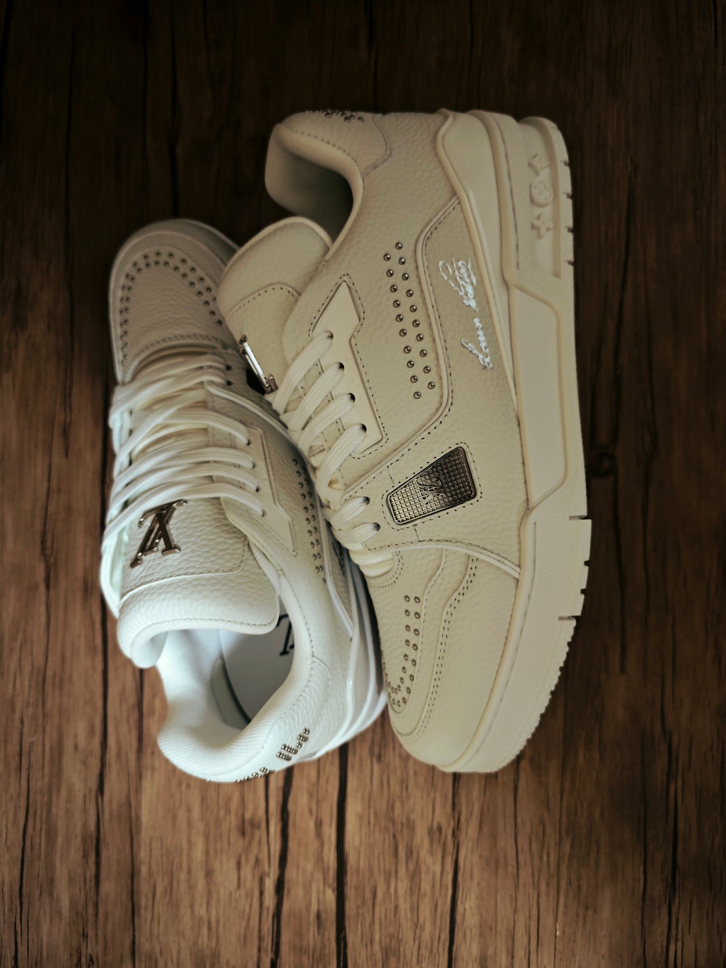 CHUNKY SKATE TRAINER “White Gray”