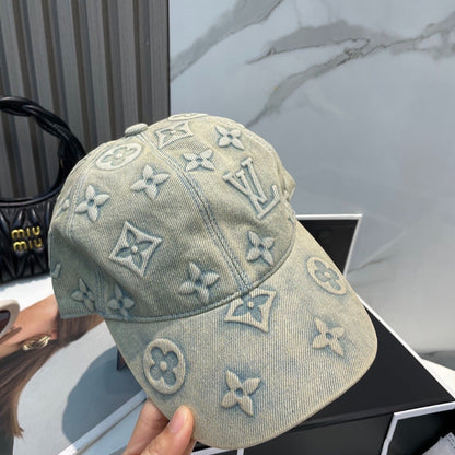 DAMIER FIELD CAP “Washed Denim”