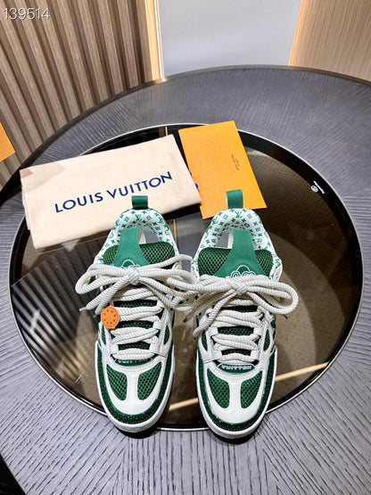 CHUNKY SKATE TRAINER “White Green”