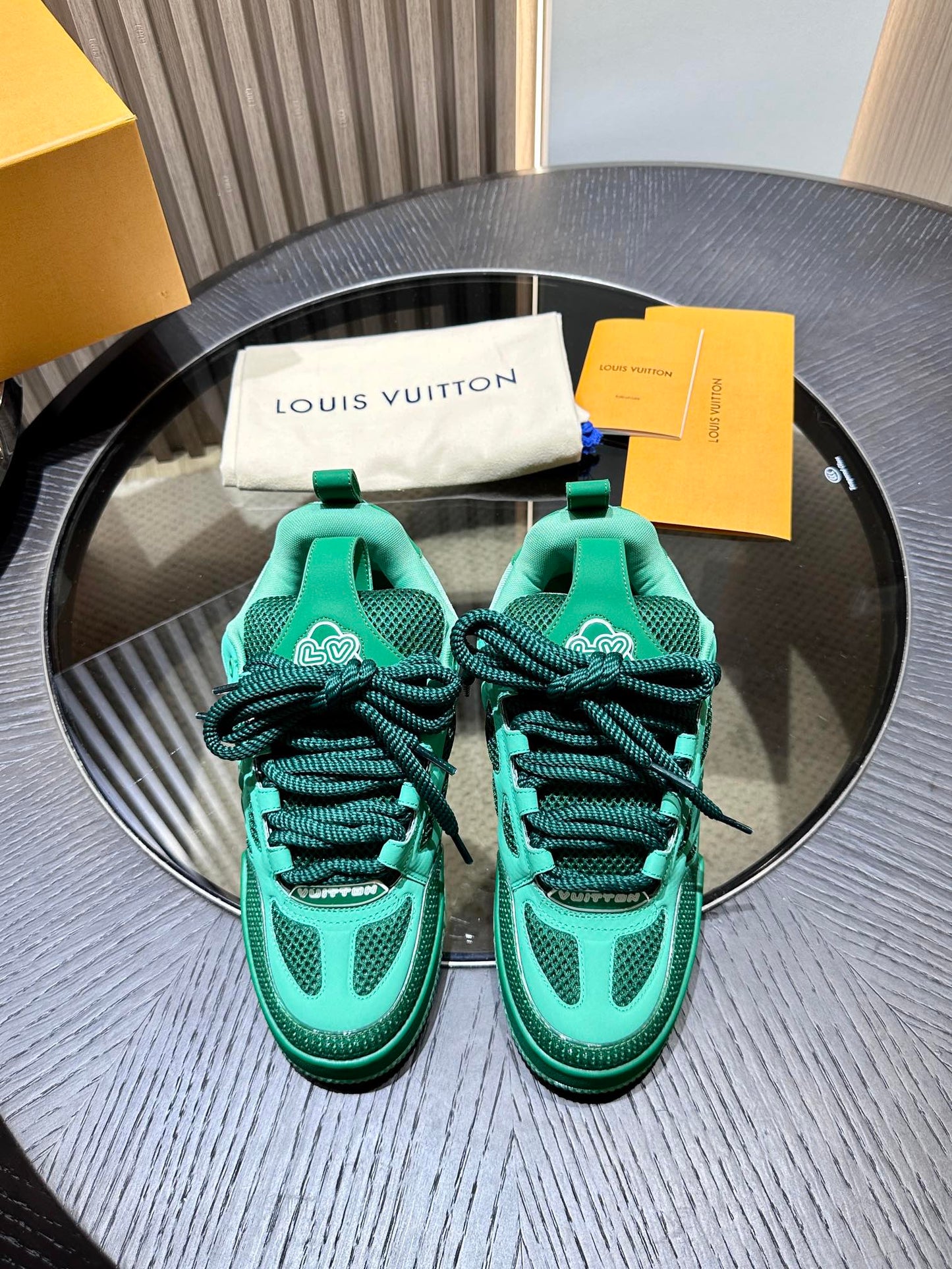 CHUNKY SKATE TRAINER “Green”